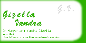 gizella vandra business card